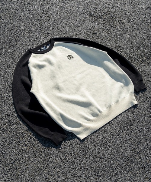 kutir(クティール)の「配色ラグランストリートロゴビッグニット(ニット/セーター・メンズ・ブラック系その他/ネイビー系/ネイビー/ブラック・MEDIUM/LARGE)」の18枚目の写真