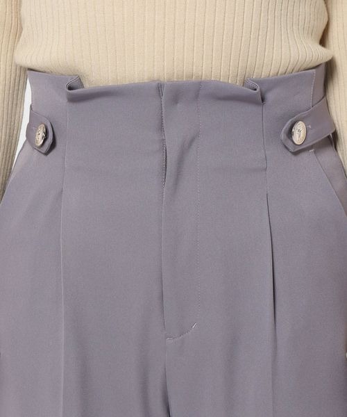 mysty woman（ミスティウーマン）の「サイドボタンハイウエストパンツ 996917（その他パンツ・レディース・ブルー系その他/アイボリー/ピンクベージュ・FREE）」の18枚目の写真