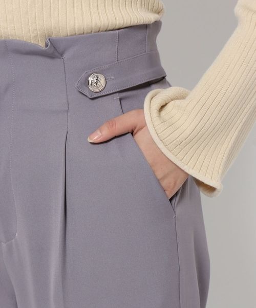 mysty woman（ミスティウーマン）の「サイドボタンハイウエストパンツ 996917（その他パンツ・レディース・ブルー系その他/アイボリー/ピンクベージュ・FREE）」の20枚目の写真