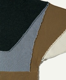 leinwande（ラインヴァンド）の「Patchwork Asymmetry Top（ニット  