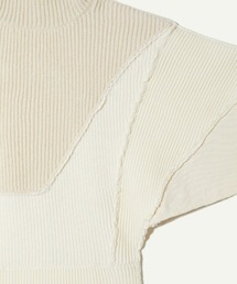 leinwande（ラインヴァンド）の「Patchwork Asymmetry Top（ニット 