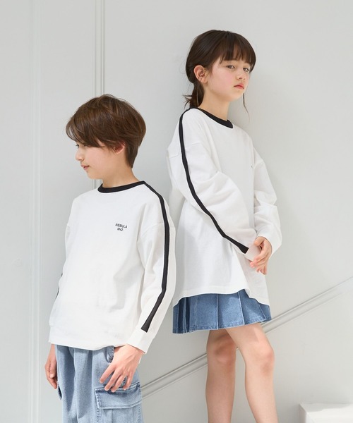 GLOBAL WORK（グローバルワーク）の「ヘビロッTEE/プリント長袖/976036（Tシャツ/カットソー・キッズ・グレイッシュベージュ/ホワイト系7/ホワイト系5/ホワイト系8/ホワイト系4/チャコール/ホワイト系6/その他1/その他/グリーン/ネイビー/杢グレー・130cm/150cm/170cm/120cm/140cm/160cm）」の12枚目の写真