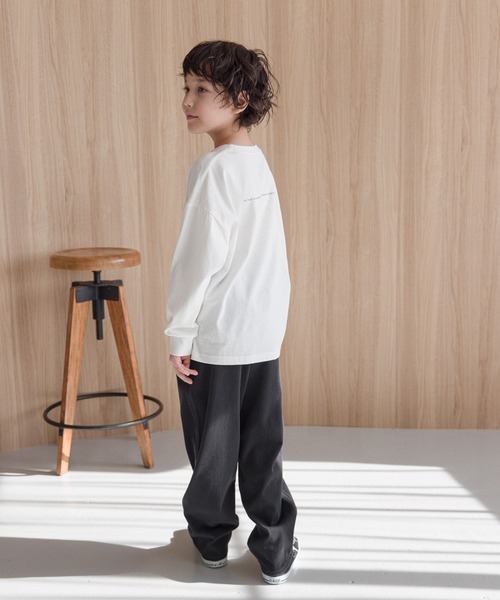 GLOBAL WORK（グローバルワーク）の「ヘビロッTEE/プリント長袖/976036（Tシャツ/カットソー・キッズ・グレイッシュベージュ/ホワイト系7/ホワイト系5/ホワイト系8/ホワイト系4/チャコール/ホワイト系6/その他1/その他/グリーン/ネイビー/杢グレー・130cm/150cm/170cm/120cm/140cm/160cm）」の17枚目の写真