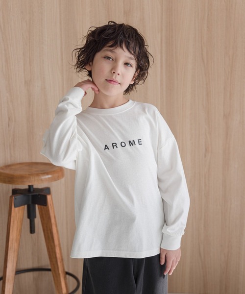 GLOBAL WORK（グローバルワーク）の「ヘビロッTEE/プリント長袖/976036（Tシャツ/カットソー・キッズ・グレイッシュベージュ/ホワイト系7/ホワイト系5/ホワイト系8/ホワイト系4/チャコール/ホワイト系6/その他1/その他/グリーン/ネイビー/杢グレー・130cm/150cm/170cm/120cm/140cm/160cm）」の19枚目の写真