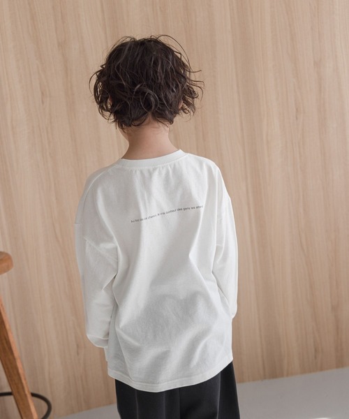 GLOBAL WORK（グローバルワーク）の「ヘビロッTEE/プリント長袖/976036（Tシャツ/カットソー・キッズ・グレイッシュベージュ/ホワイト系7/ホワイト系5/ホワイト系8/ホワイト系4/チャコール/ホワイト系6/その他1/その他/グリーン/ネイビー/杢グレー・130cm/150cm/170cm/120cm/140cm/160cm）」の20枚目の写真