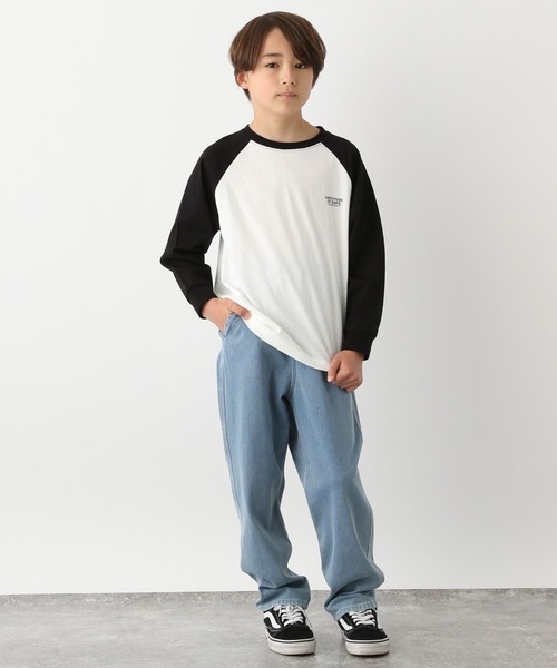 GLOBAL WORK（グローバルワーク）の「ヘビロッTEE/プリント長袖/976036（Tシャツ/カットソー・キッズ・グレイッシュベージュ/ホワイト系7/ホワイト系5/ホワイト系8/ホワイト系4/チャコール/ホワイト系6/その他1/その他/グリーン/ネイビー/杢グレー・130cm/150cm/170cm/120cm/140cm/160cm）」の13枚目の写真