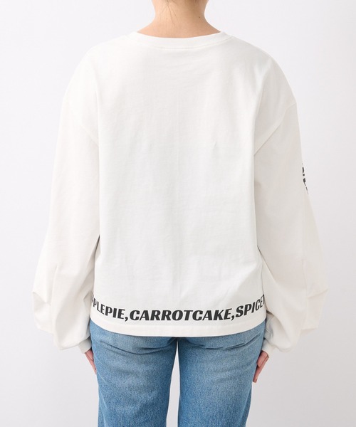 RIVE DROITE（リヴドロワ）の「MONN.:.(モン)/CINNAMONＴシャツ（Tシャツ/カットソー・レディース・ホワイト/サックスブルー・FREE）」の16枚目の写真