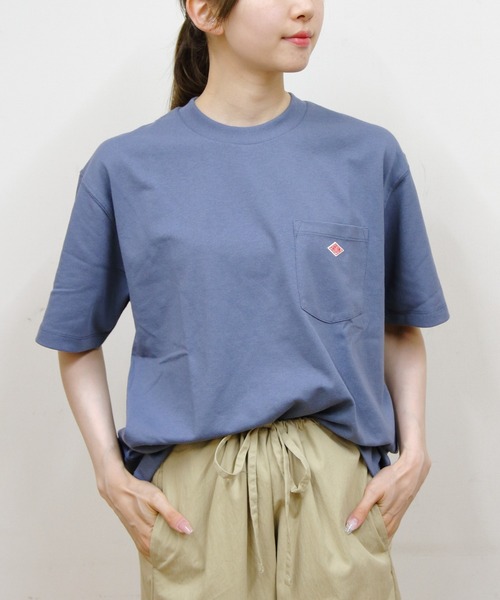 DANTON（ダントン）の「DANTON/ダントン　ポケットTEEシャツ　POCKET T-SHIRT　DT-C0198 TCB（Tシャツ/カットソー・メンズ・サックスブルー/チャコールグレー/ブラック/ホワイト/グレイッシュベージュ/アイボリー/ライトベージュ/ヘザーグレー/ブルー/ナチュラル/ダークグリーン/ダークブラウン/ダークグリーン系1/ホワイト系その他/サックスブルー系1・M/L/XL）」の15枚目の写真