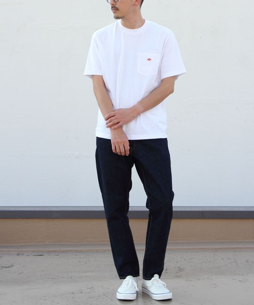 DANTON（ダントン）の「DANTON/ダントン　ポケットTEEシャツ　POCKET T-SHIRT　DT-C0198 TCB（Tシャツ/カットソー・メンズ・サックスブルー/チャコールグレー/ブラック/ホワイト/グレイッシュベージュ/アイボリー/ライトベージュ/ヘザーグレー/ブルー/ナチュラル/ダークグリーン/ダークブラウン/ダークグリーン系1/ホワイト系その他/サックスブルー系1・M/L/XL）」の16枚目の写真