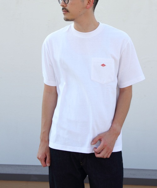 DANTON（ダントン）の「DANTON/ダントン　ポケットTEEシャツ　POCKET T-SHIRT　DT-C0198 TCB（Tシャツ/カットソー・メンズ・サックスブルー/チャコールグレー/ブラック/ホワイト/グレイッシュベージュ/アイボリー/ライトベージュ/ヘザーグレー/ブルー/ナチュラル/ダークグリーン/ダークブラウン/ダークグリーン系1/ホワイト系その他/サックスブルー系1・M/L/XL）」の19枚目の写真