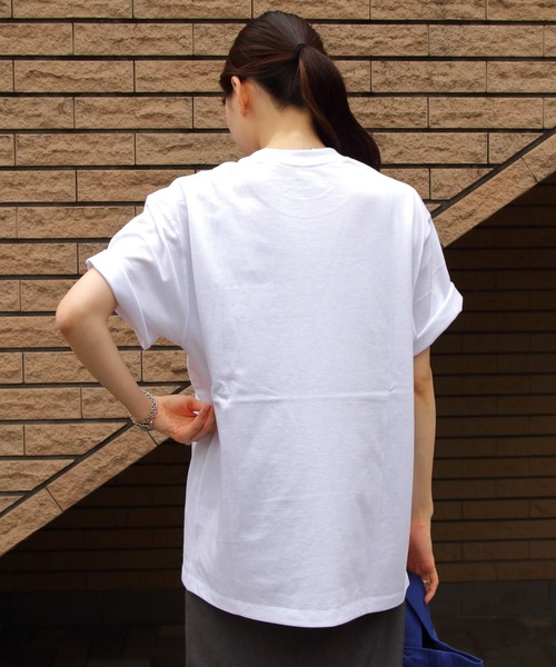 DANTON（ダントン）の「DANTON/ダントン　ポケットTEEシャツ　POCKET T-SHIRT　DT-C0198 TCB（Tシャツ/カットソー・メンズ・サックスブルー/チャコールグレー/ブラック/ホワイト/グレイッシュベージュ/アイボリー/ライトベージュ/ヘザーグレー/ブルー/ナチュラル/ダークグリーン/ダークブラウン/ダークグリーン系1/ホワイト系その他/サックスブルー系1・M/L/XL）」の21枚目の写真