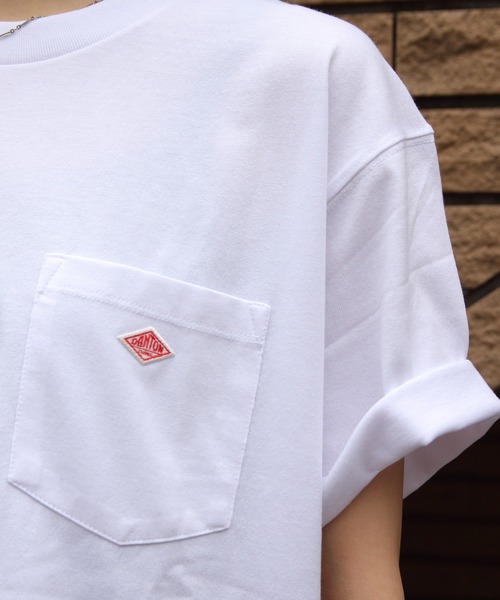 DANTON（ダントン）の「DANTON/ダントン　ポケットTEEシャツ　POCKET T-SHIRT　DT-C0198 TCB（Tシャツ/カットソー・メンズ・サックスブルー/チャコールグレー/ブラック/ホワイト/グレイッシュベージュ/アイボリー/ライトベージュ/ヘザーグレー/ブルー/ナチュラル/ダークグリーン/ダークブラウン/ダークグリーン系1/ホワイト系その他/サックスブルー系1・M/L/XL）」の18枚目の写真