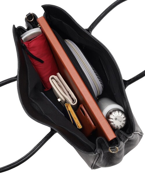 DRESSTERIOR（ドレステリア）の「◆AULENTTI（オウレンティ）金具付きレザートート（トートバッグ・レディース・ブラック・00）」の8枚目の写真