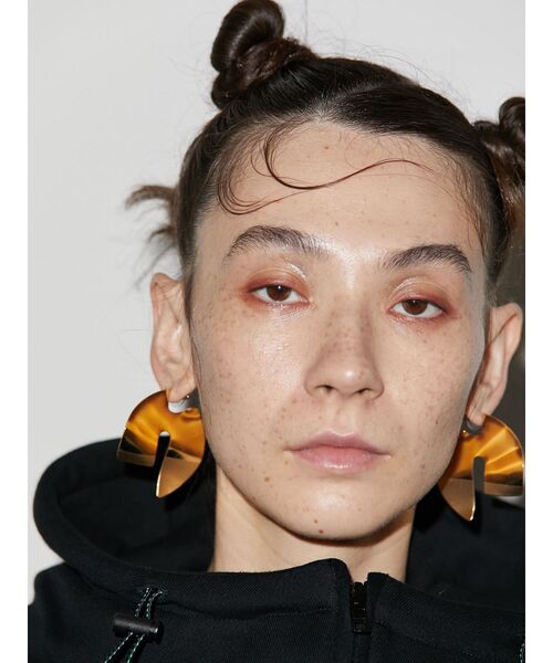 UN3D.(アンスリード)の「IRREGULAR CIRCLE PIERCE M / イレギュラーサークルピアスM(ピアス(両耳用)・レディース・ゴールド/シルバー・FREE)」の4枚目の写真