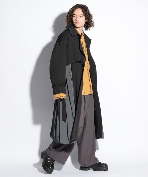 HARE サイドプリーツステンカラーコート HARE（ハレ）の「サイドプリーツステンカラーコート(HARE