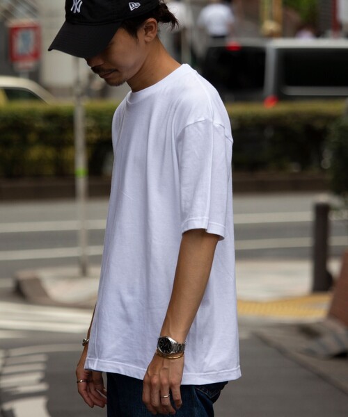 GLOSTER（グロスター）の「【限定展開】【GLOSTER/グロスター】ベーシック クルーネックTシャツ（Tシャツ/カットソー・メンズ・オフホワイト/ブラック/ピンク/ベージュ・S/M/L/XL）」の11枚目の写真