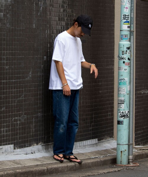 GLOSTER（グロスター）の「【限定展開】【GLOSTER/グロスター】ベーシック クルーネックTシャツ（Tシャツ/カットソー・メンズ・オフホワイト/ブラック/ピンク/ベージュ・S/M/L/XL）」の14枚目の写真