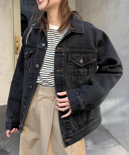 GEVACO（ゲバコ）の「【GEVACO / ゲバコ】12.5ozデニムジャケット(セットアップ対応)（デニムジャケット・メンズ・スカイブルー/ブラック/ブルー・MEDIUM/LARGE）」の5枚目の写真