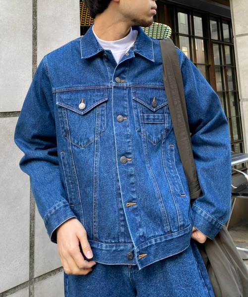 GEVACO（ゲバコ）の「【GEVACO / ゲバコ】12.5ozデニムジャケット(セットアップ対応)（デニムジャケット・メンズ・スカイブルー/ブラック/ブルー・MEDIUM/LARGE）」の20枚目の写真