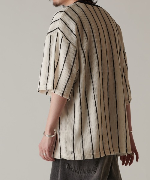 Lui's（ルイス）の「【Neucon / ニューコン】 24SS メッシュBIG Tee（Tシャツ/カットソー・メンズ・ブラック/ホワイト・FREE）」の5枚目の写真