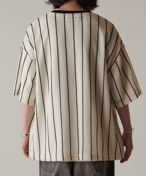 Lui's（ルイス）の「【Neucon / ニューコン】 24SS メッシュBIG Tee（Tシャツ/カットソー・メンズ・ブラック/ホワイト・FREE）」の15枚目の写真