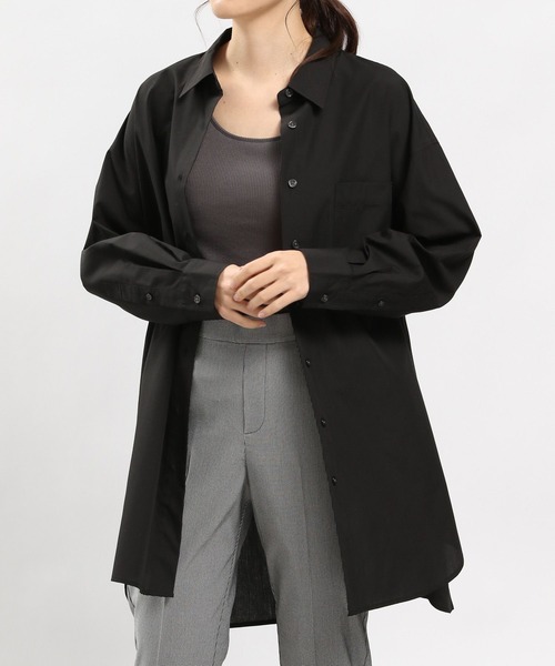 GLOBAL WORK Smile Seed Store(グローバルワーク スマイルシードストア)の「オーバーサイズシャツ/976993(シャツ/ブラウス・レディース・オフホワイト/ブルー系その他/チェック/ブルー系その他5/ブラック/ブルー系その他4・MEDIUM/LARGE/X-LARGE/SMALL)」の1枚目の写真