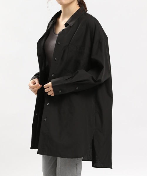 GLOBAL WORK Smile Seed Store(グローバルワーク スマイルシードストア)の「オーバーサイズシャツ/976993(シャツ/ブラウス・レディース・オフホワイト/ブルー系その他/チェック/ブルー系その他5/ブラック/ブルー系その他4・MEDIUM/LARGE/X-LARGE/SMALL)」の15枚目の写真