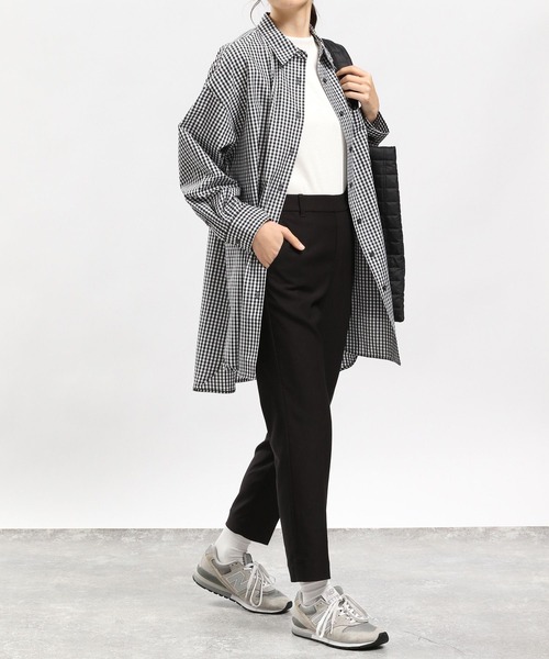 GLOBAL WORK Smile Seed Store(グローバルワーク スマイルシードストア)の「オーバーサイズシャツ/976993(シャツ/ブラウス・レディース・オフホワイト/ブルー系その他/チェック/ブルー系その他5/ブラック/ブルー系その他4・MEDIUM/LARGE/X-LARGE/SMALL)」の17枚目の写真