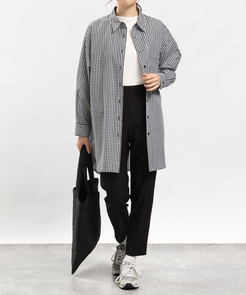 GLOBAL WORK Smile Seed Store(グローバルワーク スマイルシードストア)の「オーバーサイズシャツ/976993(シャツ/ブラウス・レディース・オフホワイト/ブルー系その他/チェック/ブルー系その他5/ブラック/ブルー系その他4・MEDIUM/LARGE/X-LARGE/SMALL)」の18枚目の写真