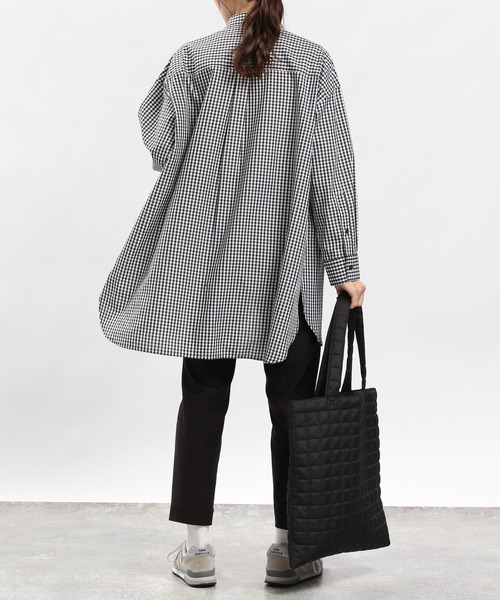 GLOBAL WORK Smile Seed Store(グローバルワーク スマイルシードストア)の「オーバーサイズシャツ/976993(シャツ/ブラウス・レディース・オフホワイト/ブルー系その他/チェック/ブルー系その他5/ブラック/ブルー系その他4・MEDIUM/LARGE/X-LARGE/SMALL)」の19枚目の写真