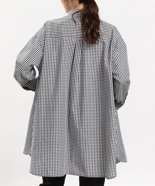 GLOBAL WORK Smile Seed Store(グローバルワーク スマイルシードストア)の「オーバーサイズシャツ/976993(シャツ/ブラウス・レディース・オフホワイト/ブルー系その他/チェック/ブルー系その他5/ブラック/ブルー系その他4・MEDIUM/LARGE/X-LARGE/SMALL)」の21枚目の写真