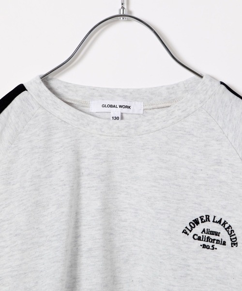 GLOBAL WORK（グローバルワーク）の「ヘビロッTEEドロスト長袖/102487（Tシャツ/カットソー・キッズ・オフホワイト/グレー・120cm/130cm/140cm/150cm/160cm/170cm）」の14枚目の写真
