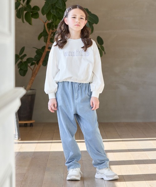 GLOBAL WORK（グローバルワーク）の「ヘビロッTEEドロスト長袖/102487（Tシャツ/カットソー・キッズ・オフホワイト/グレー・120cm/130cm/140cm/150cm/160cm/170cm）」の7枚目の写真