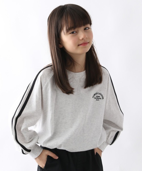 GLOBAL WORK（グローバルワーク）の「ヘビロッTEEドロスト長袖/102487（Tシャツ/カットソー・キッズ・オフホワイト/グレー・120cm/130cm/140cm/150cm/160cm/170cm）」の10枚目の写真