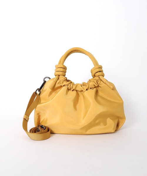 HVISK イエローバッグ HVISK（ヴィスク） ショルダーバッグ バッグ EDNA SHINY TWILL