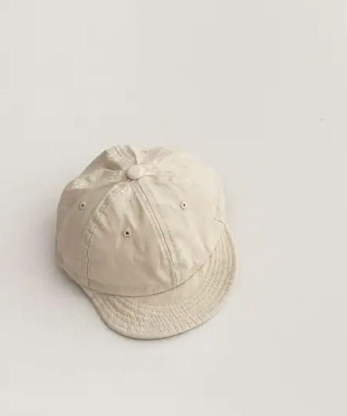 Bambin（ボンバン）の「【 Bambin / ボンバン 】 バック ドローコード 無地 キャップ（キャップ・キッズ・ホワイト/ブラック/マスタード/サックスブルー/オレンジ/アイボリー/レンガ・FREE）」の2枚目の写真