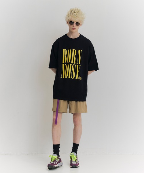 NOISE MAKER(ノイズメーカー)の「BORN NOISYプリントTシャツ(Tシャツ/カットソー・メンズ・ブラック/ホワイト・M/XL/L)」の6枚目の写真