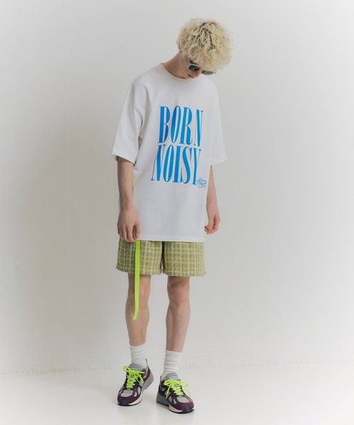 NOISE MAKER(ノイズメーカー)の「BORN NOISYプリントTシャツ(Tシャツ/カットソー・メンズ・ブラック/ホワイト・M/XL/L)」の14枚目の写真