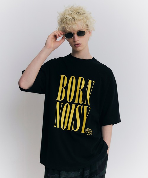 NOISE MAKER(ノイズメーカー)の「BORN NOISYプリントTシャツ(Tシャツ/カットソー・メンズ・ブラック/ホワイト・M/XL/L)」の10枚目の写真