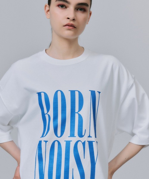 NOISE MAKER(ノイズメーカー)の「BORN NOISYプリントTシャツ(Tシャツ/カットソー・メンズ・ブラック/ホワイト・M/XL/L)」の18枚目の写真