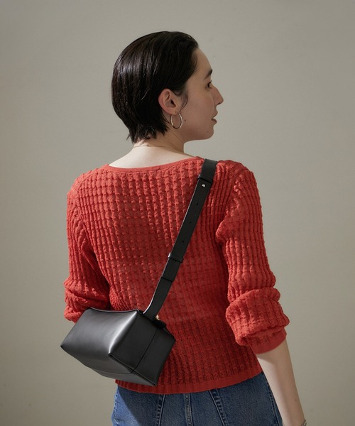 SALON adam et rope'（サロン アダム エ ロペ）の「【LA SCAIA（ラ スカイア）】ショルダーバッグ（ショルダーバッグ・レディース・ブラック/ベージュ・FREE）」の5枚目の写真