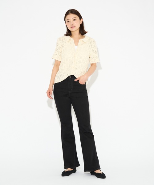 Levi's(リーバイス)の「Levi's/リーバイス 726(TM) ハイウエスト フレア ブラック NIGHT IS BLACK(デニムパンツ・レディース・ブラック・23inch/24inch/25inch/26inch/27inch/28inch)」の17枚目の写真