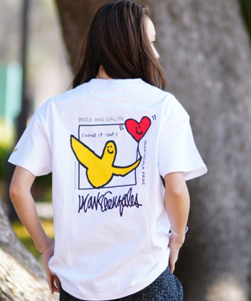 (What it isNt)ART BY MARKGONZALES(ワットイットイズント)の「【ムラサキスポーツ限定】(What it isNt)ART BY MARKGONZALES/ワット イット イズント マークゴンザレス Tシャツ オーバーサイズ 2H7-14550(Tシャツ/カットソー・レディース・ホワイト/ライトカーキ/ブラック・M/L)」の6枚目の写真