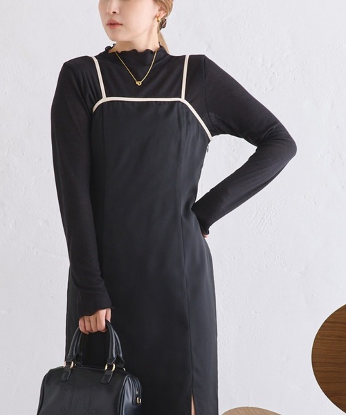 one after another NICE CLAUP　ワンピース　black one after another NICE CLAUP ワンピース 肩あきフリルワンピ