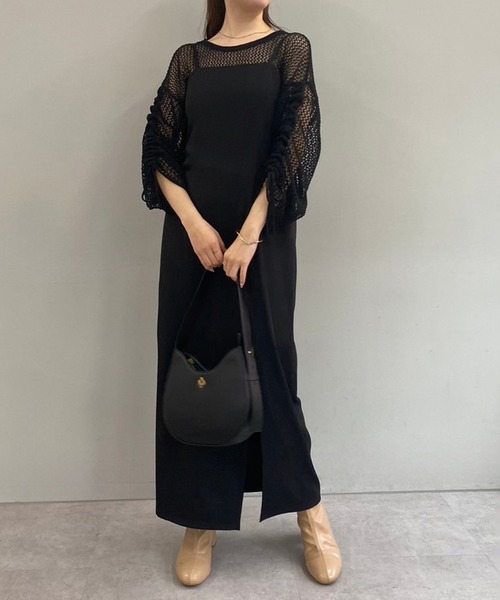 セール】2サイズ展開/スリットキャミワンピース【WEB限定商品