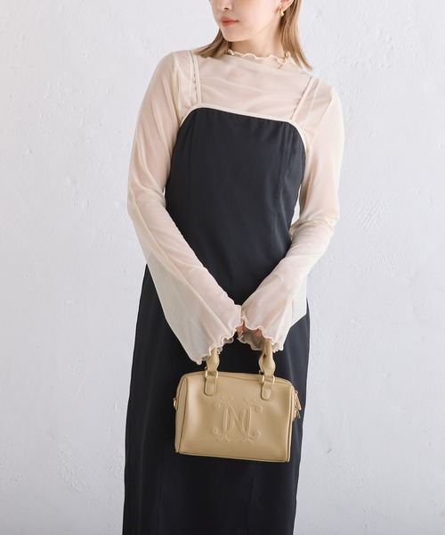 one after another NICE CLAUP（ワンアフターアナザーナイスクラップ）の「2サイズ展開/スリットキャミワンピース【WEB限定商品】（ワンピース・レディース・ブラック/ホワイト系その他/ブラック系その他/アイボリー・MEDIUM/SMALL）」の22枚目の写真