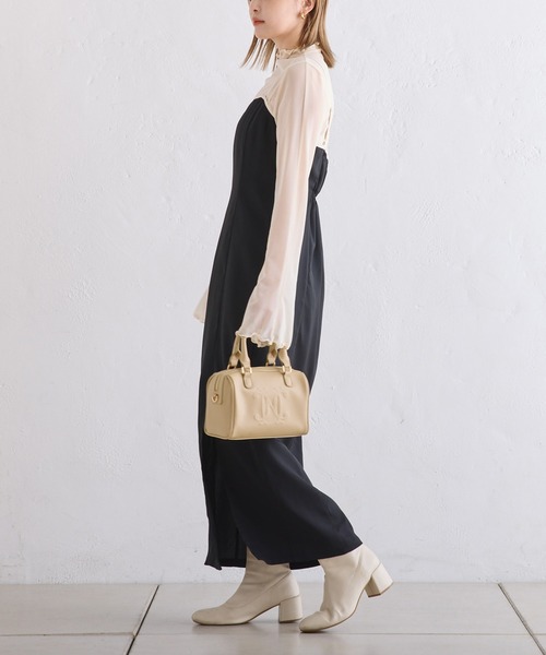 one after another NICE CLAUP（ワンアフターアナザーナイスクラップ）の「2サイズ展開/スリットキャミワンピース【WEB限定商品】（ワンピース・レディース・ブラック/ホワイト系その他/ブラック系その他/アイボリー・MEDIUM/SMALL）」の20枚目の写真