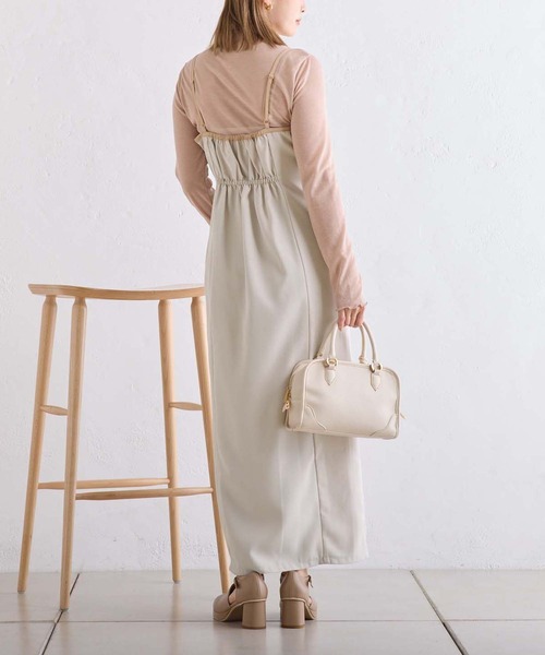 セール】2サイズ展開/スリットキャミワンピース【WEB限定商品