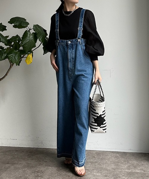 DouDou(ドゥドゥ)の「【WEB限定】袖シアー切替トップス(Tシャツ/カットソー・レディース・オフホワイト/ブラック・FREE)」の13枚目の写真