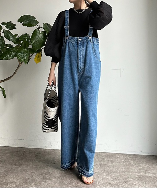DouDou(ドゥドゥ)の「【WEB限定】袖シアー切替トップス(Tシャツ/カットソー・レディース・オフホワイト/ブラック・FREE)」の15枚目の写真